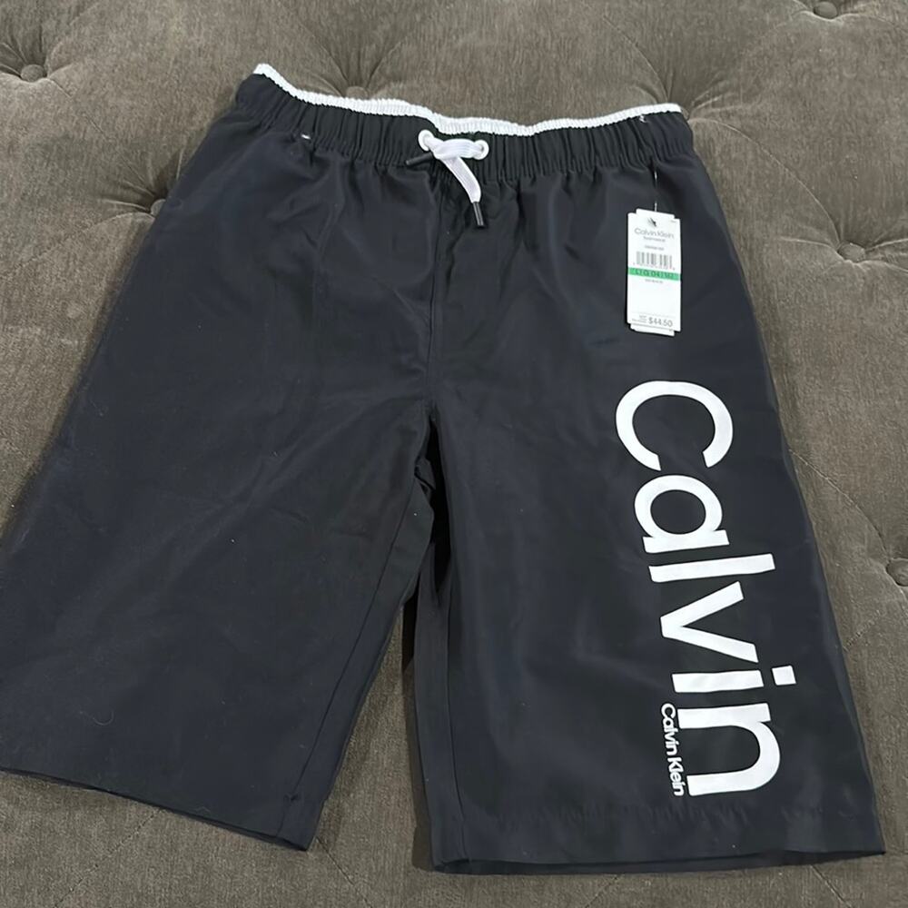 Calvin Klein boys swim trunks size large (14/16) NWT